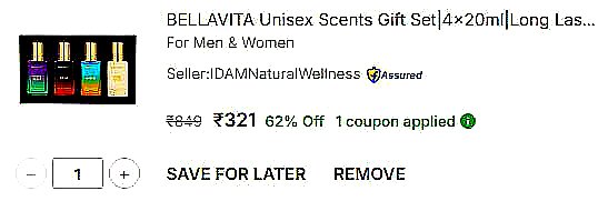 BELLAVITA Unise at ₹365 – Deal Alert!
